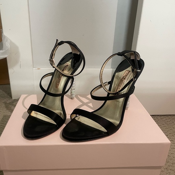 Sophia Webster Rosalind Crystal Leather Strappy Sandals - Picture 6 of 9
